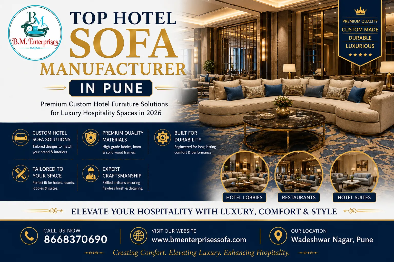 Hotel Sofa Manufacturer in Pune