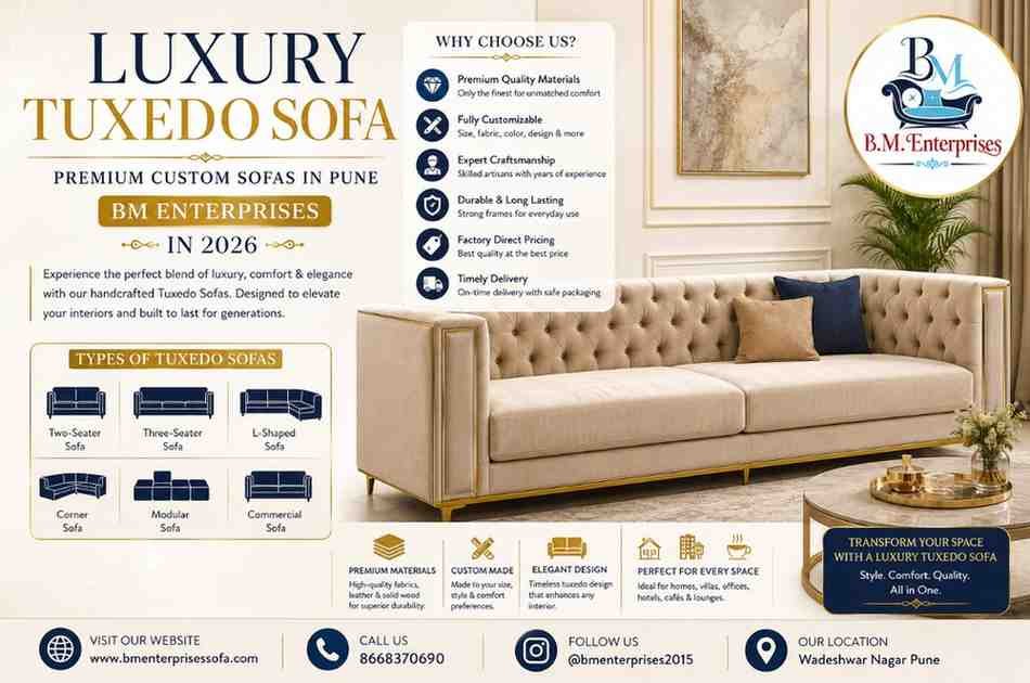 Luxury Tuxedo Sofa