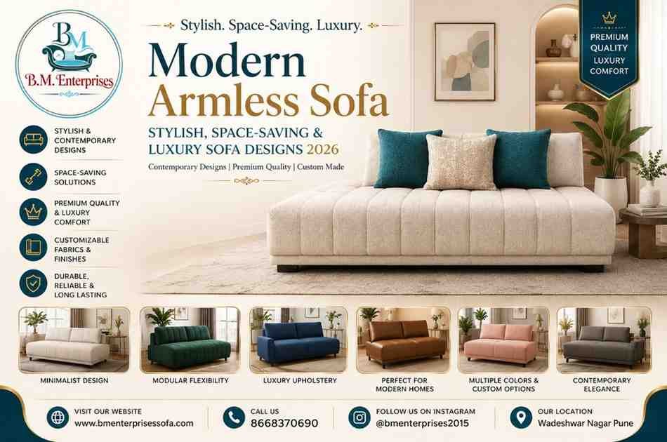 Modern Armless Sofa