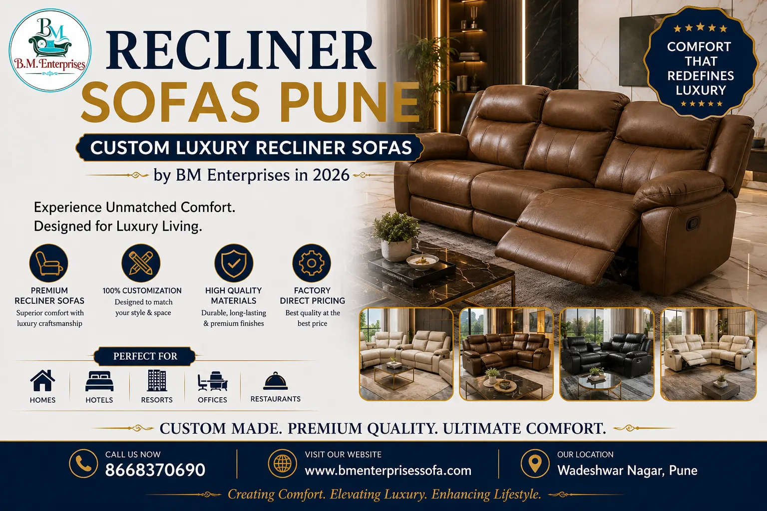 Recliner Sofas Pune