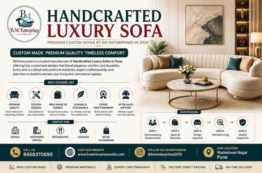 Handcrafted Luxury Sofa