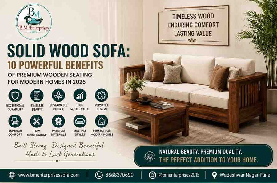 Solid Wood Sofa
