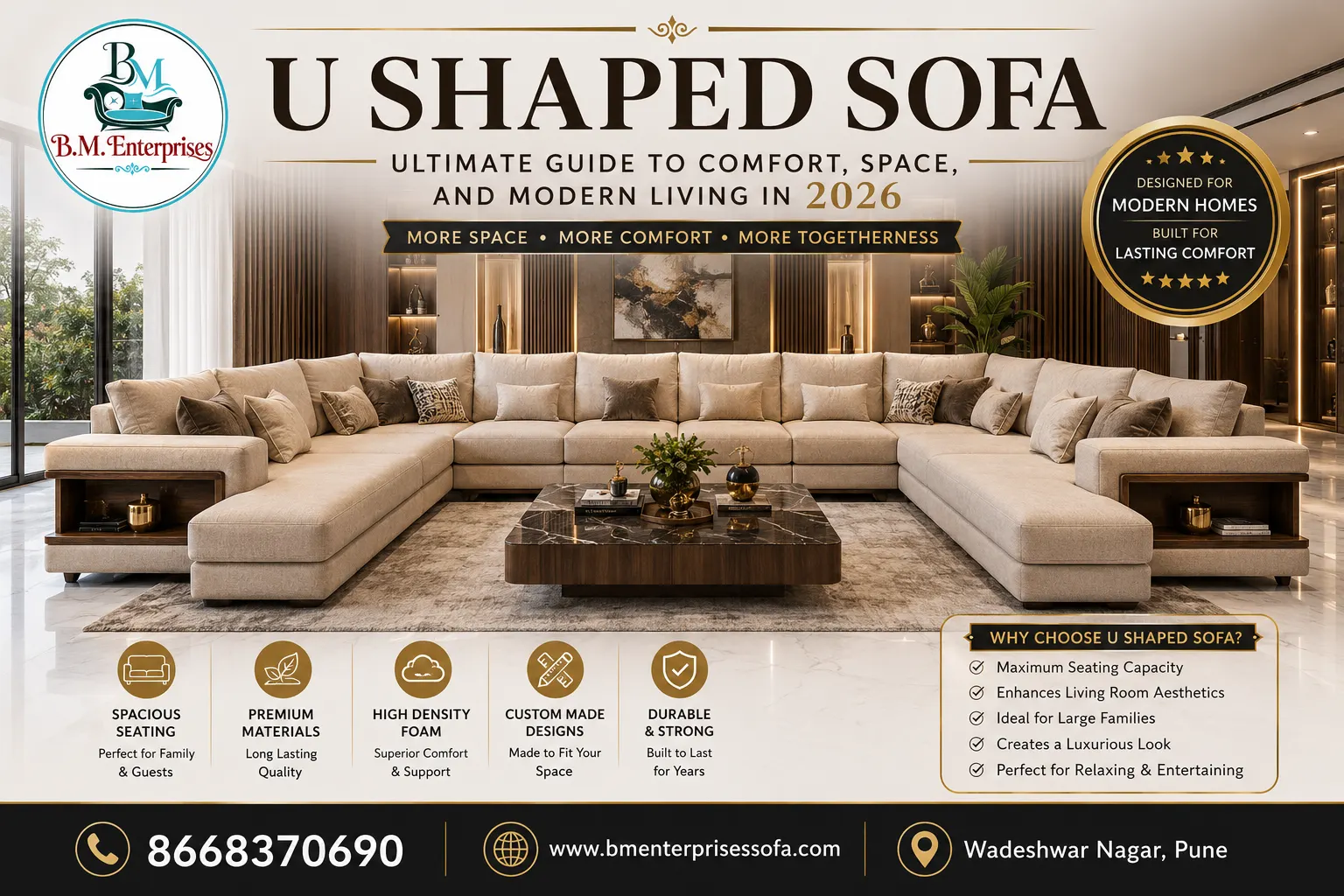 U Shaped Sofa