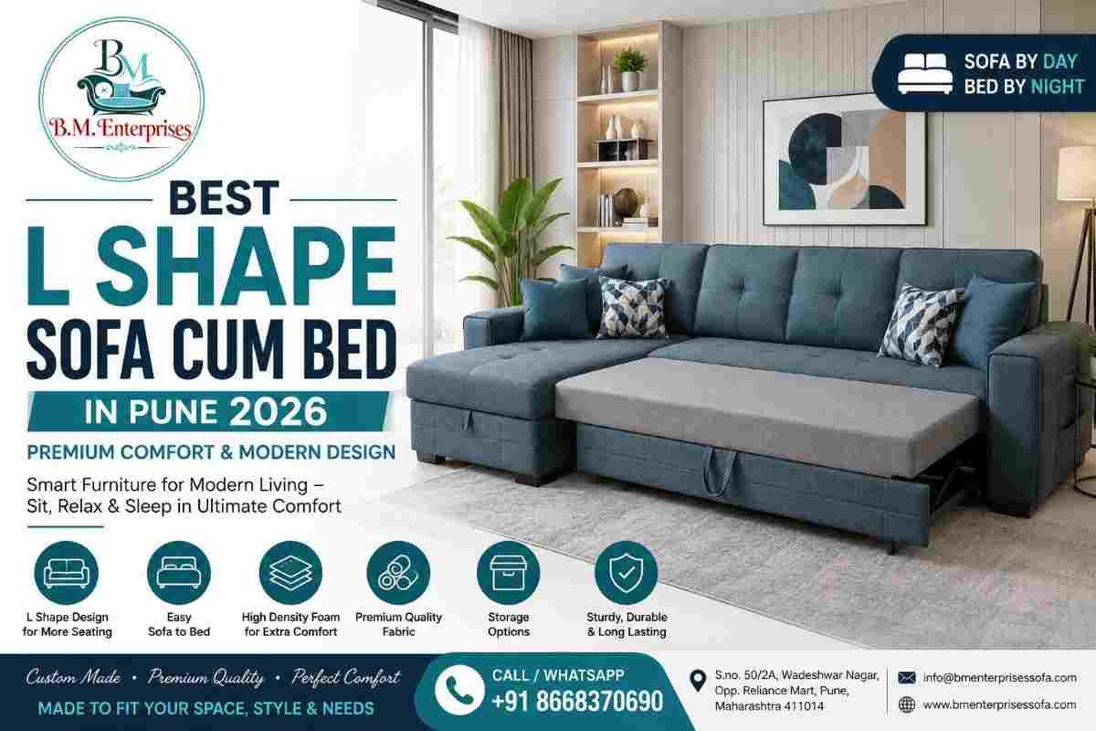 L Shape Sofa Cum Bed