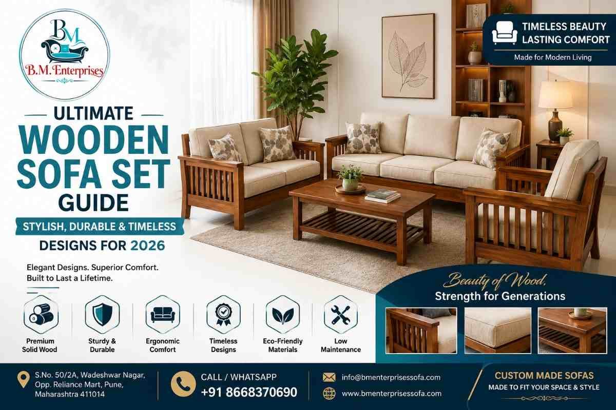 Wooden Sofa Set