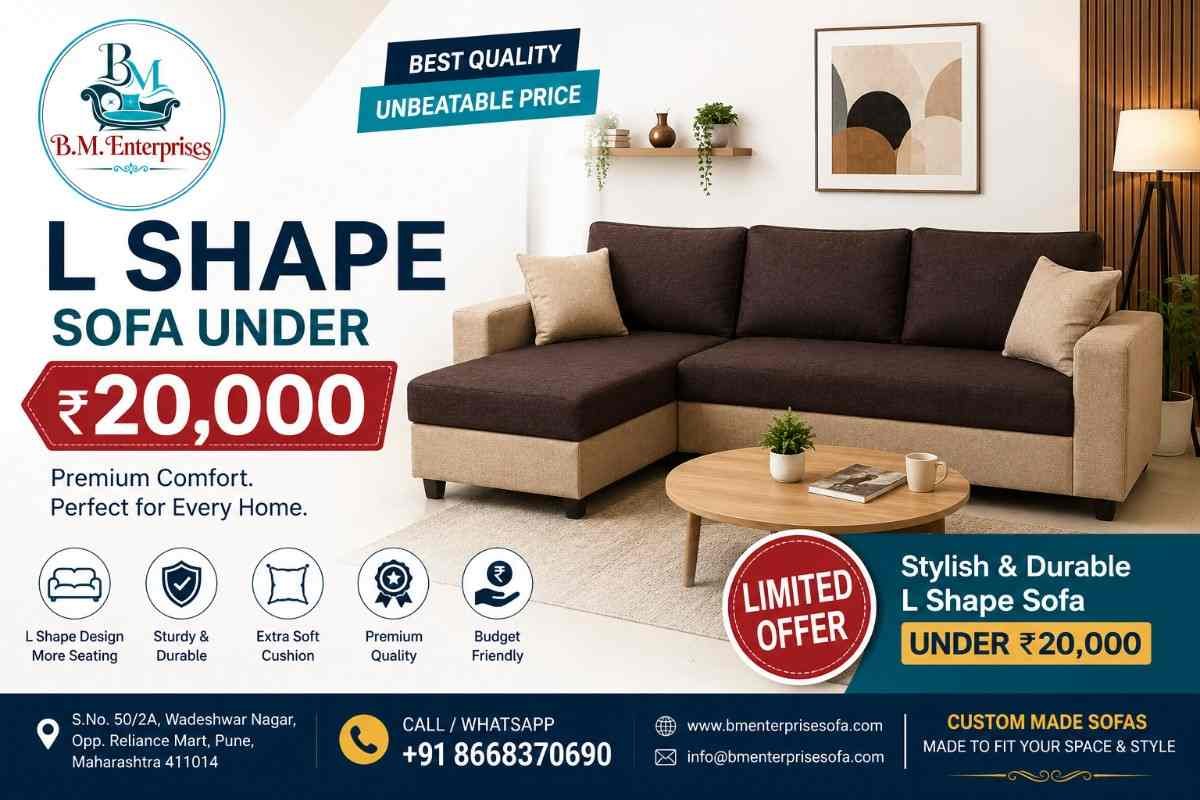 L Shape Sofa Under 20000